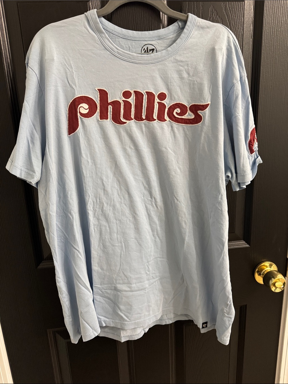 Phillies Light Blue Short Sleeve Graphic Tee